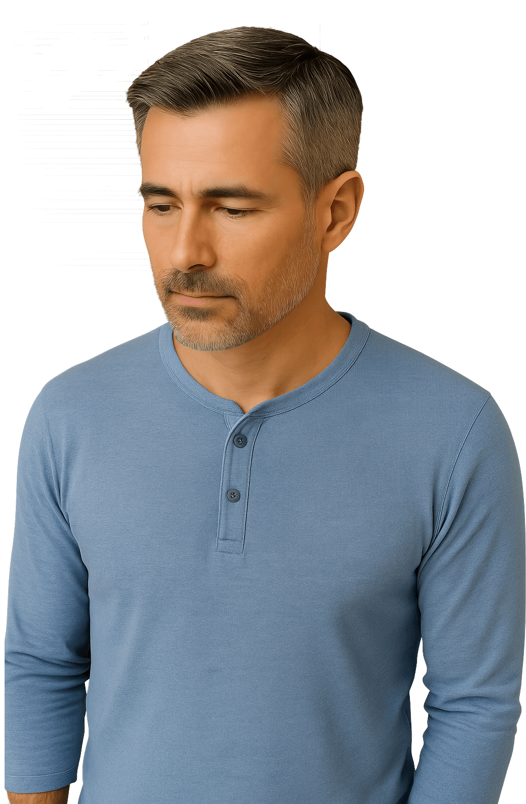 Concerned middle-aged man
